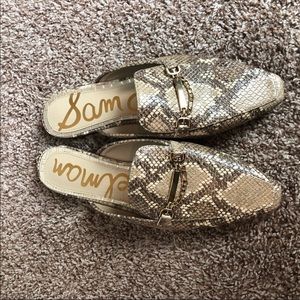 Sam Edelman Mule - Snakeskin Print 8.5